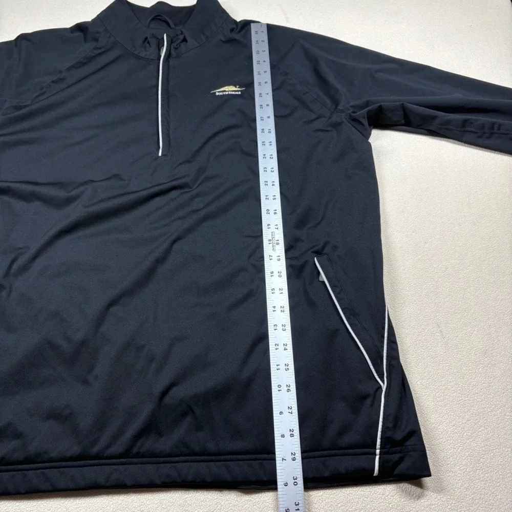 Adidas Mens ClimaProof 1/4 Zip Windbreaker 2XL Black Southshore Golf Jacket‎
